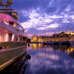 Port de Cannes at nightfall