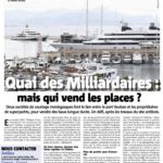 NICE MATIN- QUI VENDS LES PLACES AU QUAI DES MILLIARDAIRES